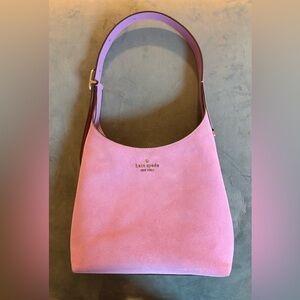 RARE Kate Spade 454 Small Shoulder Bag in Suede Wisteria